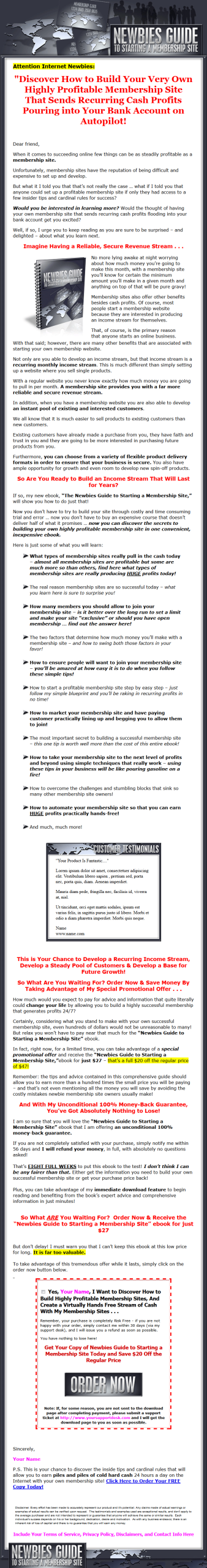 Newbies Guide to Starting a Membership Site Ebook MRR - Image 2