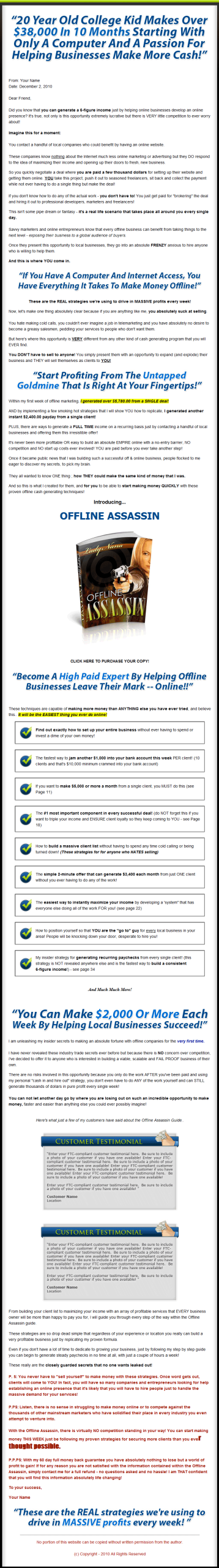 Offline Assassin PLR Ebook - Image 2
