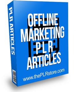 Offline Marketing PLR Articles
