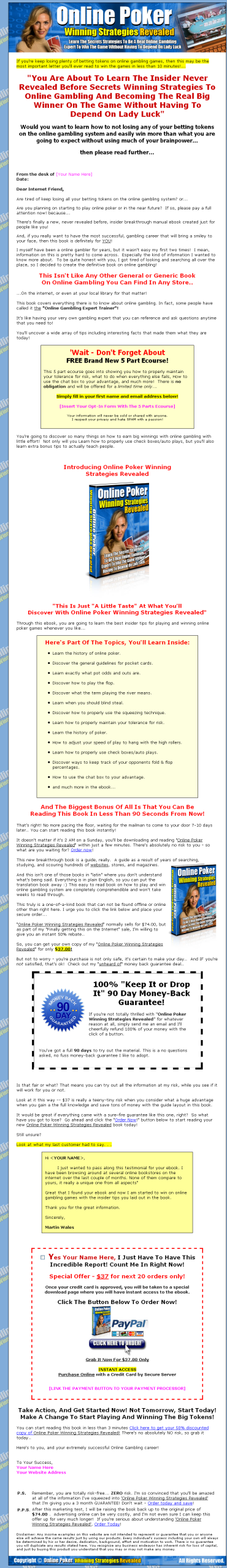 Online Poker PLR eBook Package - Image 2