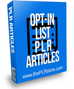 Opt-In List PLR Articles