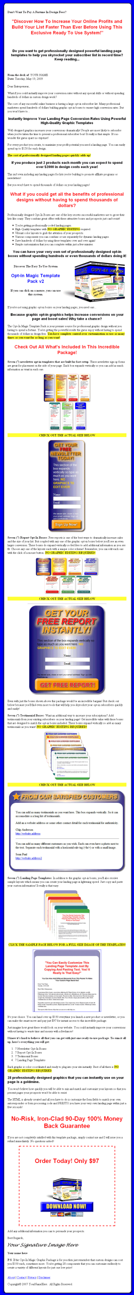 Optin Squeeze Page PLR Templates - Image 2