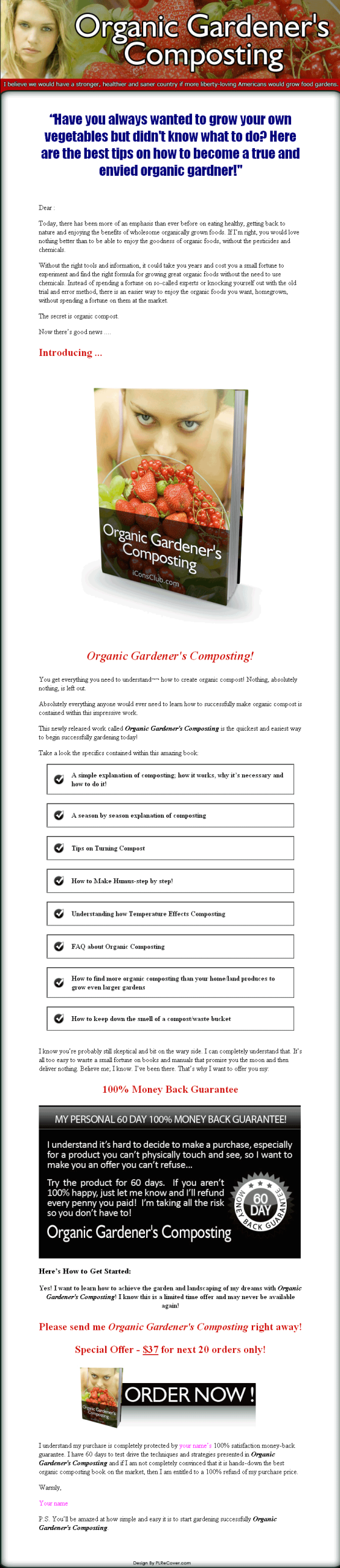 Organic Gardeners Composting PLR Ebook - Image 2