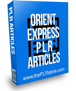 Orient Express PLR Articles