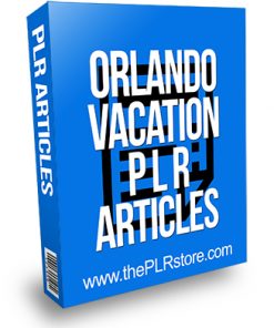 Orlando Vacation PLR Articles