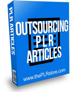 Outsourcing PLR Articles