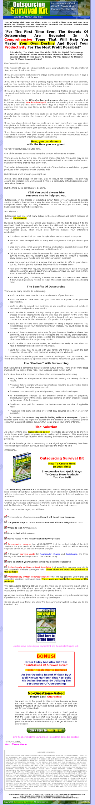 Outsourcing Survival Kit MRR eBook - Image 2