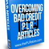Overcoming Bad Credit PLR Articles