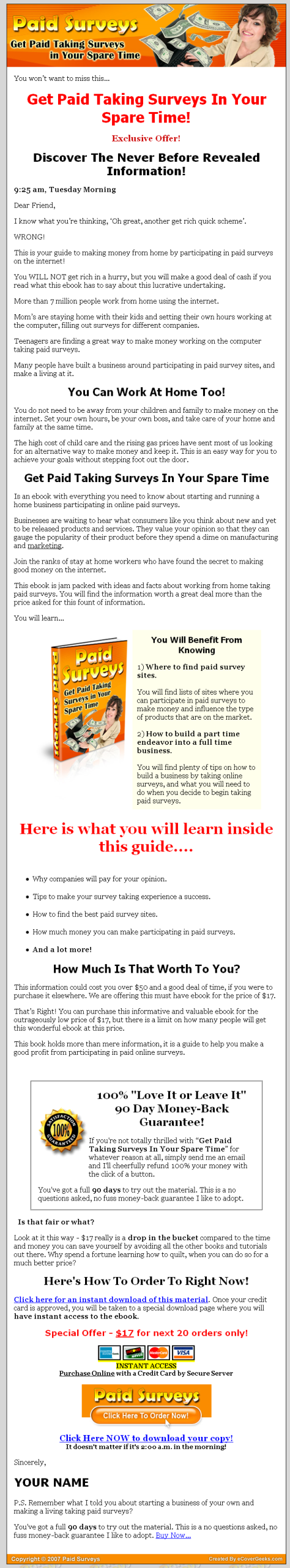 Get Paid to Take Surveys MRR eBook - Image 2