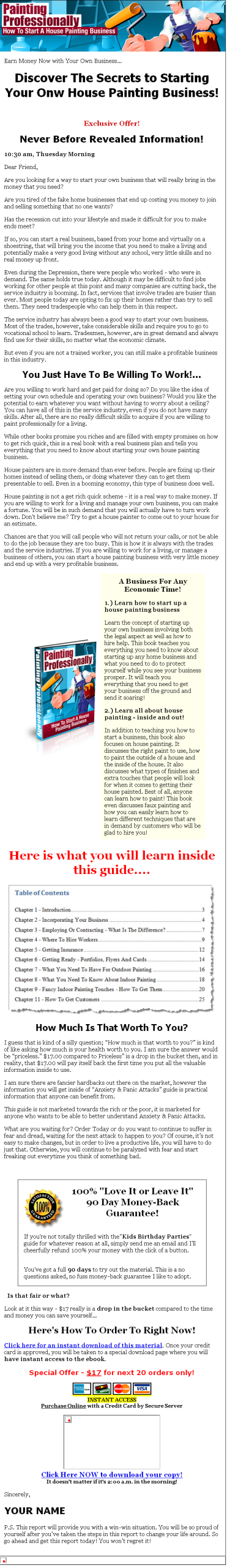 Painting Professionally PLR eBook - Image 2