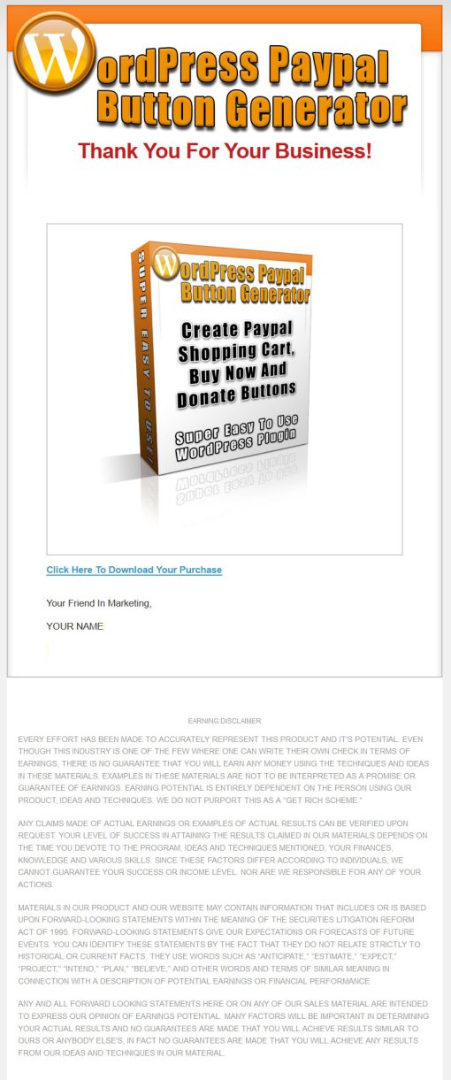 Paypal Button Generator PLR Wordpress Plugin | The PLR Store