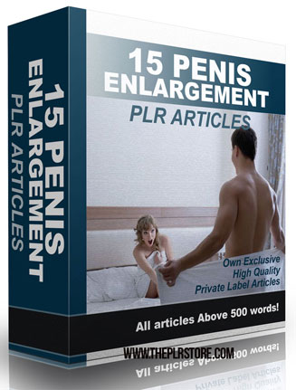 penis enlargement plr articles