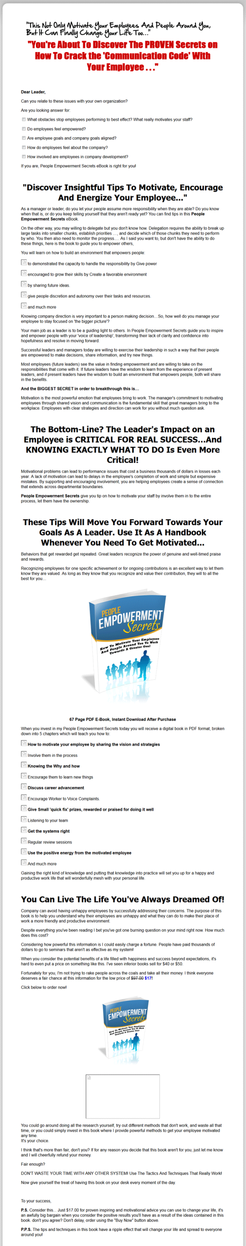 People Empowerment Secrets MRR Ebook - Image 2
