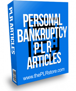 Personal Bankruptcy PLR Articles