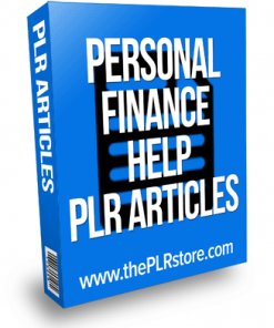 personal finance help plr articles