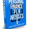 Personal Finance PLR Articles 5