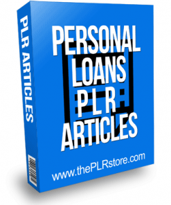Personal Loans PLR Articles
