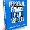 Personal Finance PLR Articles