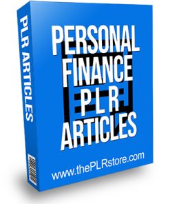 Personal Finance PLR Articles