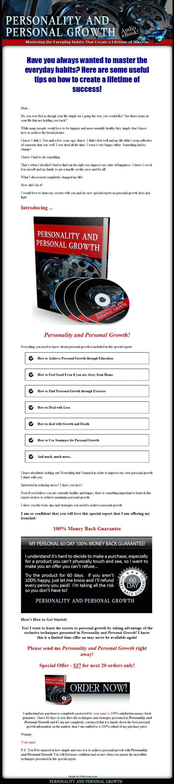 Personality and Personal Growth PLR Ebook and Audio's - Image 2