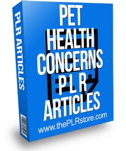 Pet Health Concerns 2 PLR Articles