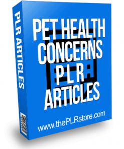 Pet Health Concerns PLR Articles