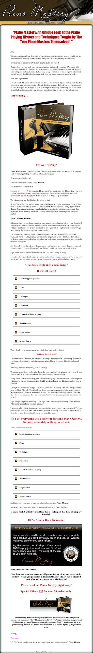 Piano Mastery PLR Ebook - Image 2