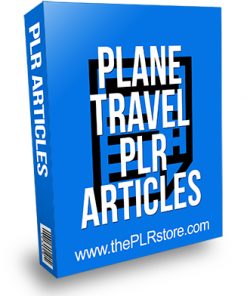 Plane Travel PLR Articles