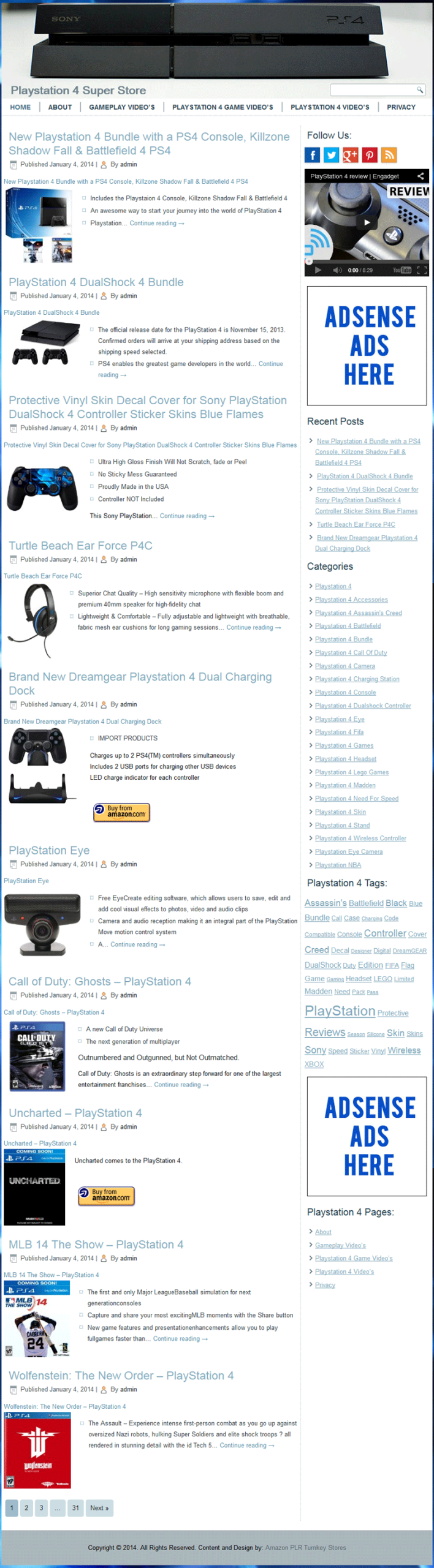 Playstation 4 PLR Amazon Turnkey Store Website - Image 2