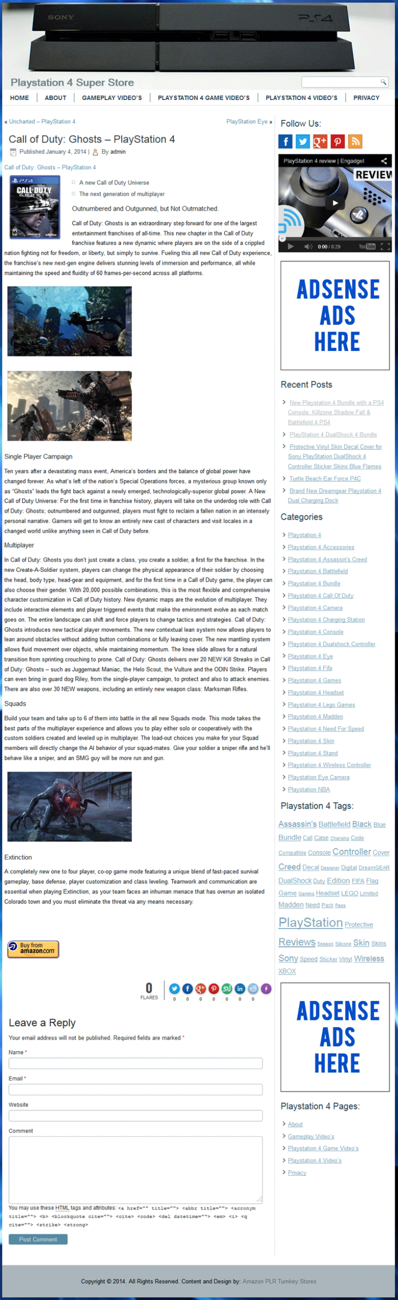 Playstation 4 PLR Amazon Turnkey Store Website - Image 3