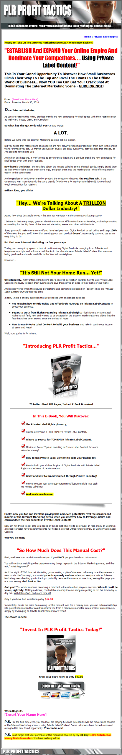 PLR Profit Tactics PLR Ebook Package - Image 2
