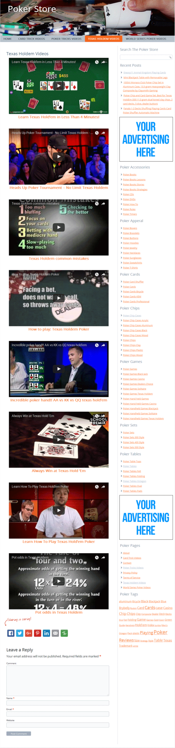 poker plr amazon store website