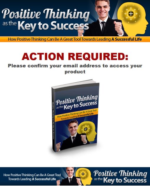 Positive Thinking As The Key To Success MRR Ebook | The PLR Store