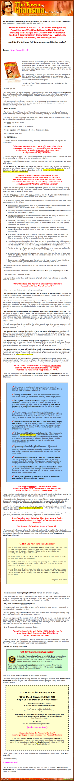 Power of Charisma PLR Ebook - Image 2