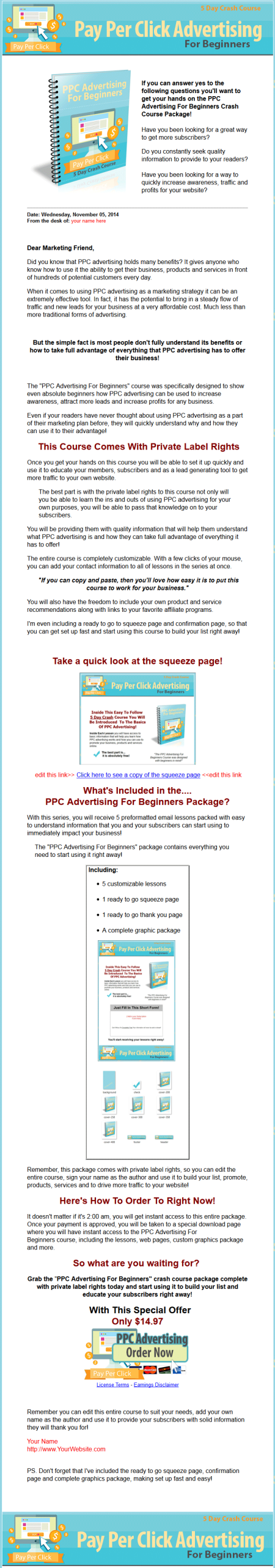 PPC Advertising for Beginners PLR Autoresponder Messages - Image 4