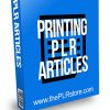 Printing PLR Articles