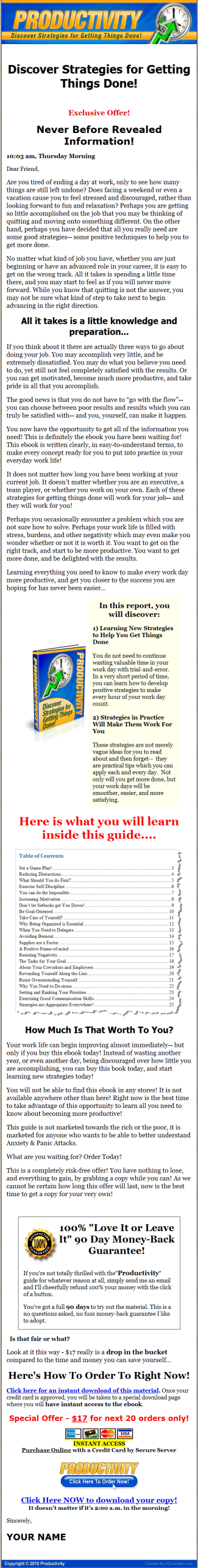 Productivity PLR Ebook - Image 2