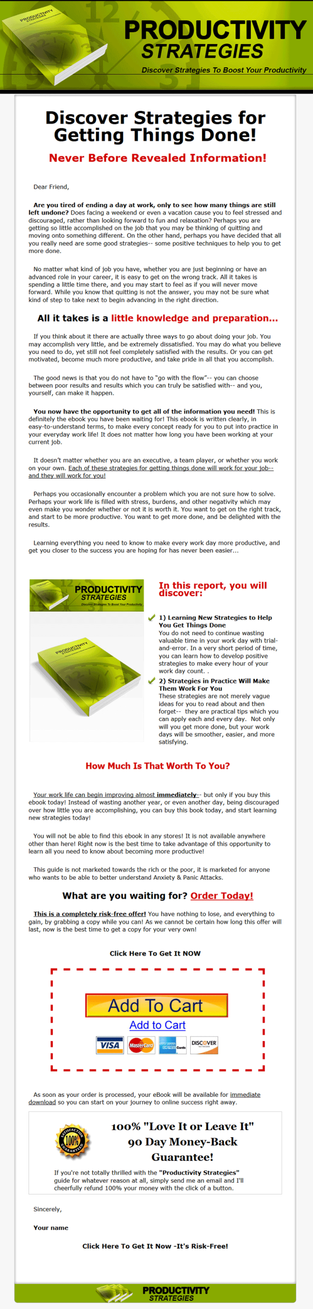 Productivity Strategies PLR Ebook - Image 2