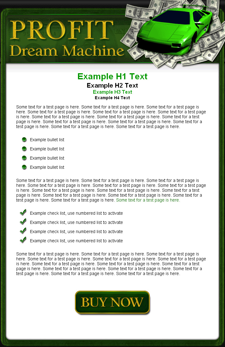 Profit Dream Machine PLR Template Package Private Label Rights