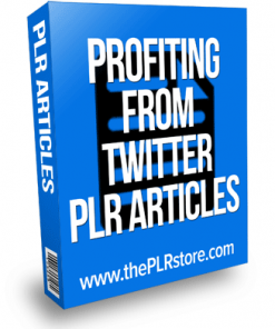 profiting from twitter plr articles