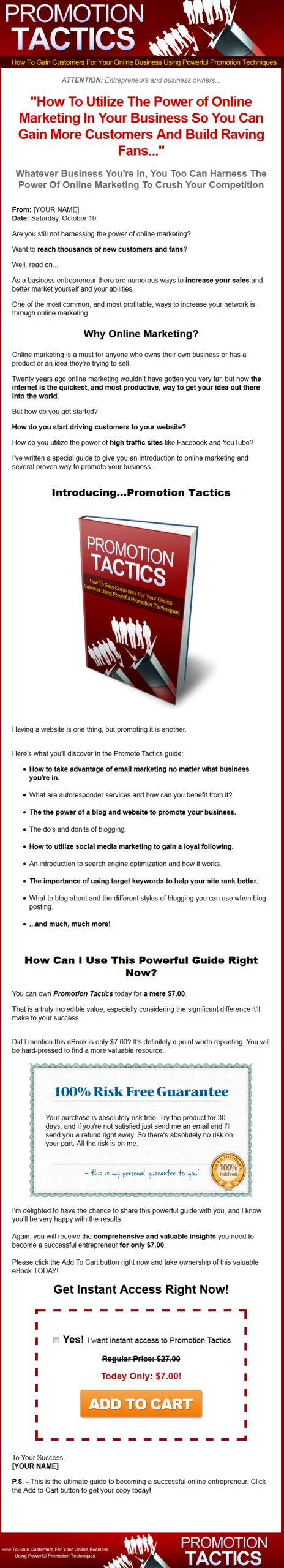 Promotion Tactics MRR Ebook - Image 2