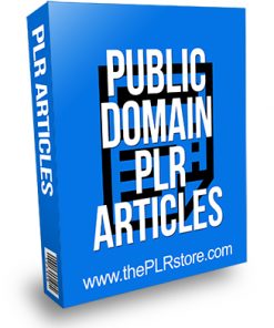 Public Domain PLR Articles