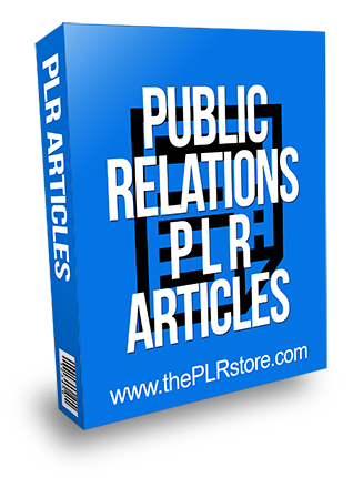 Public Relations PLR Articles