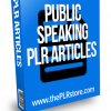 public speaking plr articles