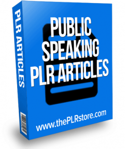 public speaking plr articles