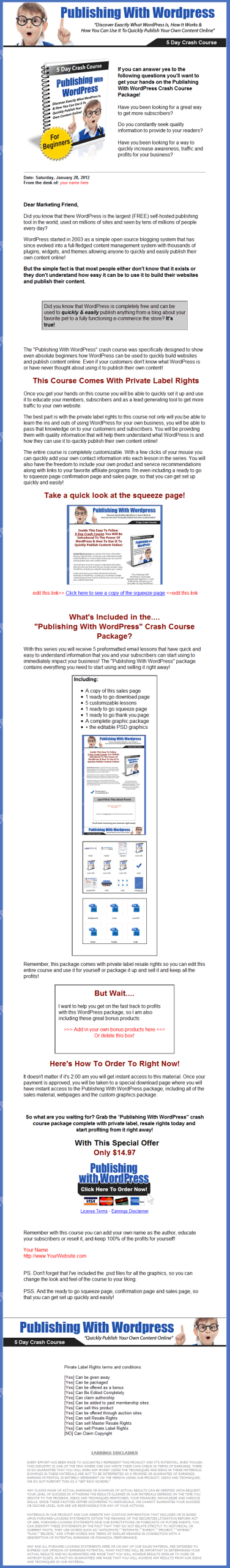 Publishing with Wordpress PLR Autoresponder Messages - Image 4