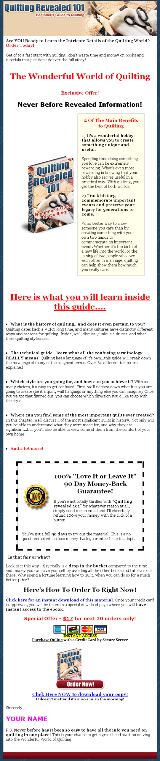 Quilting Revealed 101 MRR eBook - Image 2