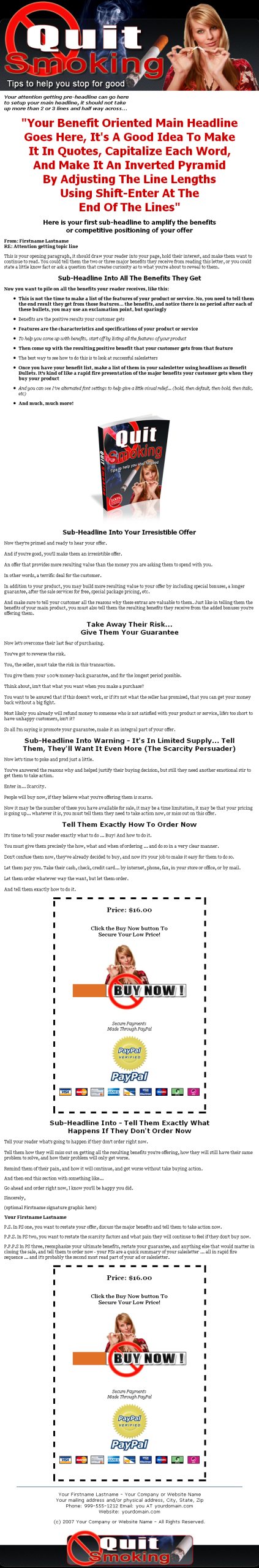 Quit Smoking For Good MRR eBook - Image 2