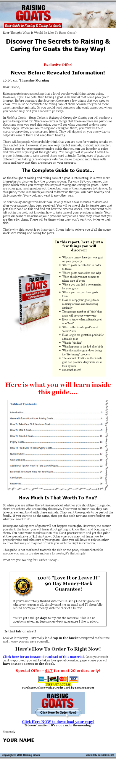 Raising Goats PLR eBook - Image 2