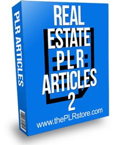 Real Estate PLR Articles 2